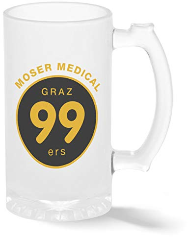 Ice Hockey Team Medical Graz 99ers Eishockey Pint Glasbecher Gefrosteter Transparenter Stein Neuheit Krug für Bier 500ml