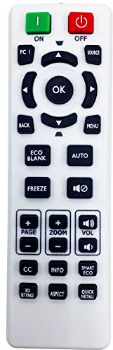 Leankle Universal-Fernbedienung für alle BenQ Business, Klassenzimmer und Heimprojektoren einschließlich HT1075, HT2150ST, HT3050, HT4050, MH530, MH530FHD, W1070