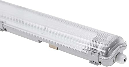 NCC-Licht LED LED Feuchtraumleuchte Wannenleuchte 120cm IP65 2 x 18W G13/T8 1650lm warmweiß 3000K