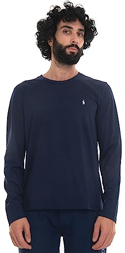 T-shirt Uomo Ralph Lauren L/s Crew Sleep Top 714844759002