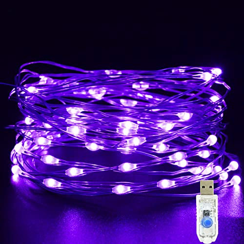 Etopgo USB Fairy Lights 5M/16Ft 50 LED,8 Lighting Modes Twinkle Battery Powered Fairy String Lights for Indoor, Outdoor, Bedroom, Fence, Party, Wedding