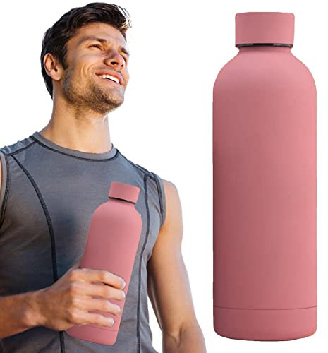 Teksome Isotherme en Acier Inoxydable | Thermoplongeur à Eau chauhaute capacité, Tasse à café Portable à Double paroi isolée pour écoles, Bureaux, Classe, Adolescents, Enfants,