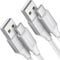 etguuds Cable USB C Blanco [2Pack 1M], Cable USB A a USB C 3A Carga Rápida y Sincronización Nylon USB Tipo C Cargador Cable para Samsung Galaxy S23 S22 S21 S20 S10 S9 A20E A12 A15 A40 A50