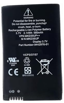 Ukkipower 3.7V 580mAh MKD35UP 9442976-01 Ersatz Key Akku Kompatibel mit BMW 5/6 GT 7 Series X3 X5 X6 / 5310le 730 740 745 760li / X3GT57 Series i8 LCD Remote Key 1ICP3/37/57