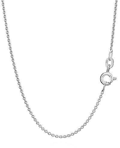 NKlaus 42cm Ankerkette 925 Silber elegante Halskette filigrante Breite 0,8mm Collier 0,93g federleicht 14707