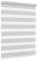 Jalousiescout Doppelrollo Klemmfix ohne Bohren & mit Bohren, 120x150cm Hellgrau Rollo Fensterrollo lichtdurchlässig & verdunkelnd，Sonnenschutzrollo Zebrarollo für Fenster & Türen
