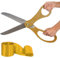 Gold Grand Opening Ceremony Kit - 50,8 cm Riesenschere Mit Band für Einweihungen und Zeremonien, Zum Schneiden von Schleifen, für Besondere Anlässe