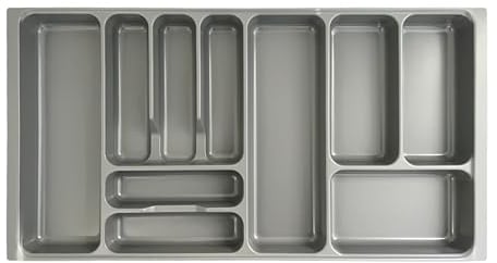 REHUK Plastic Cutlery Drawer Organiser Tray Insert for Kitchen Drawers (815mm x 430mm x 55mm)