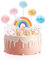 1 Piece Rainbow Cake Top Cake Decoration, Cloud, Balloon Cake Decoration, Rainbow Theme Birthday Party, Wedding Cake Decoration, Kids Birthday Rainbow Cake Decoration