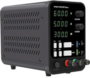 Fuente de alimentación ajustable de 300W, 360W, 30V, 10A, 60V, 5A, 120V, 3A CC, pantalla de 4 dígitos, Mini regulador de voltaje de fuente de alimentación de laboratorio ( Color : SU6005(0-60V 0-5A) ,