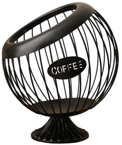 Dualoai Cestello Porta caffè, Porta Cialde caffè, Organizer per Capsule Espresso per Bar, Nero