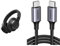 JBL Live 660NC kabelloser Over-Ear Bluetooth-Kopfhörer in Schwarz – Mit Noise-Cancelling und Sprachassistent – Für bis zu 50 Stunden Musikgenuss & UGREEN USB C auf USB C Kabel 60W PD 3.0