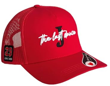Blasfemus Baseballkappe für Herren und Damen mit besticktem Visier | Mütze für Jungen Geschenkidee | The Last Dance J 23, rot, One size