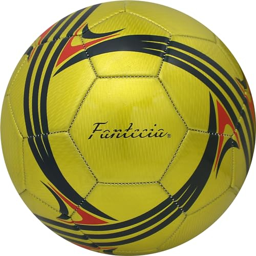 Fantecia Sports Fussball, Größe 5 Offizielles Spielgewicht Jugend und Erwachsene Professioneller Fußball Ball mit Pumpe für Indoor Outdoor Training