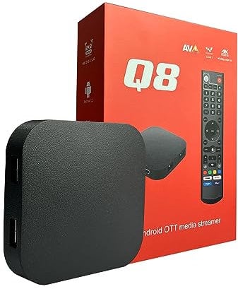 BOXPUT Q8 Android TV Box 11.0 (2025), 4K Ultra HD Smart Box mit 4GB RAM + 64GB ROM, TV-Box mit Dual-Band WLAN, Energiesparende, WiFi 6, BT 5.0, HDR10, Dolby Audio