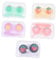 HAPINARY 5pcs Assorted Fruit Shape DIY Lens Compact Portable Contacts Lens Holder for Travel or Home Use