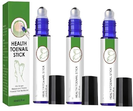 3pcs Toe Nail Stick,Nail Care Roller Balls,Gel Nail Remover,Nail Growth & Strengthening Oil Serum, Nail Repair Essence Gel, Restores Appearance of Discolored or Damaged Nails,10ml