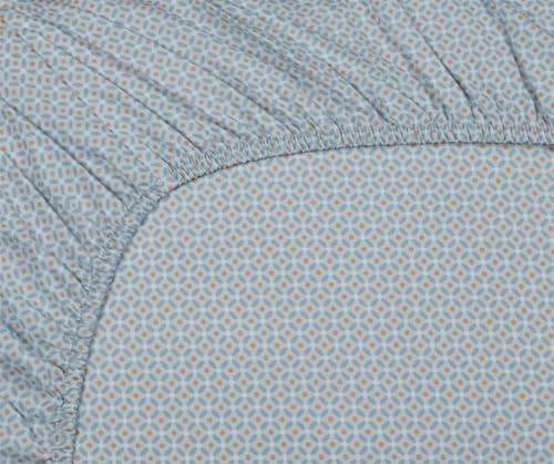 Pip Studio Spannlaken Cross Stitch Farbe Greyblue Größe 160x200x40 cm Höhe