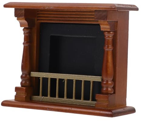 Toyvian Miniature Modèle De Cheminée pour Maison De Poupée Décoration Réaliste pour Accessoires De Mini Maison Et Mobilier De Poupée