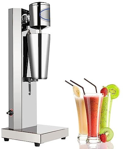 WOTZOV Batidora eléctrica de Acero Inoxidable de un Solo Cabezal para Batidos, licuadora de Helado de 180 W con Vaso de 800 ml.