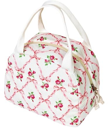 Hnonoxy Borsa Pranzo Donna,Resistente Borsa Termica Porta Pranzo,Borsas Termica Con Doppio Manico,Versatile Borsas Pranzo Isolata,Isolante & Antiumidità Per Ufficio Viaggio Picnic,Campeggio