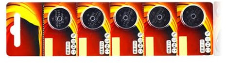 Beimus 5Pcs CR2016/CR2025/2032 3V Lithium Button Cell Batteries Replace for Car Key Remote Electronics