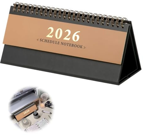 RTRTGS Calendrier De Bureau 2025-2026 Petit, D'Octobre 2025 à Décembre 2026, Planificateur Mensuel À Rabat, Calendrier Hebdomadaire avec 1 Semaine sur 2 Pages, Programme Calendrier 2026 et