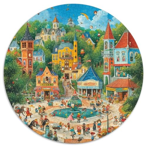 1000 Piece Little Girl Game Puzzle Great Gift for Adults Challenging Games Home Decoration Storybrooke Jigsaw Puzzle for Women Men Adult 1000pcs (67.5x67.5cm)