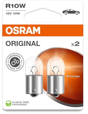 INION 2x OSR. ORIGINAL Auto Lampen R10W BA15s 12V 10W 5008-2BL 5008 Halogen Birnen Doppelblister (2 Lampen)