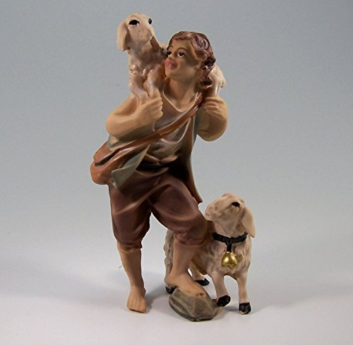 Schäfer mit Schaf, geeignet für 11cm Figuren