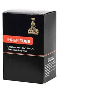 Raleigh - TA500XXL - 700 x 18-23c Black Butyl Rubber Bicycle Inner Tube with an Extra Long Presta Valve for 700c Tyres