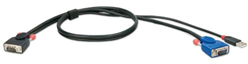 LINDY 33770 KVM Systemkabel VGA & USB für KVM Switches der Combo Serie, 1m