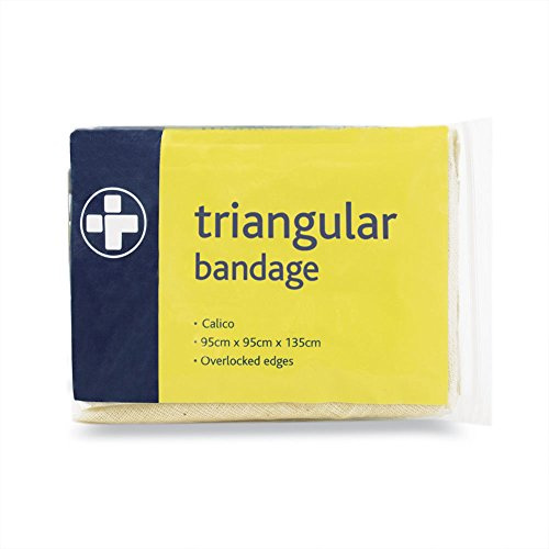 RELIANCE MEDICAL Calico First Aid Sling Triangular Bandage Shoulder & Arm- Hemmed Assorted Pack of 10
