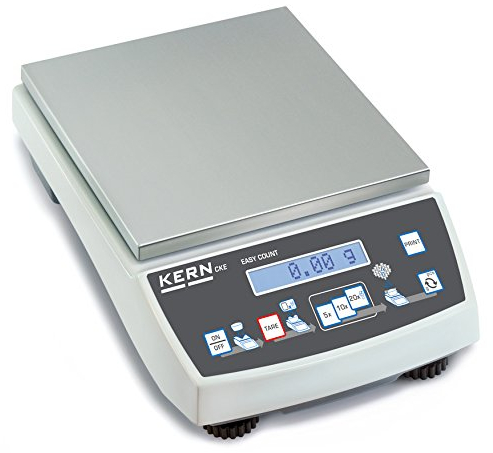KERN Selbsterklärende Zählwaage mit Laborgenauigkeit, Zählauflösung 320.000 Punkte, 2 kg Wägebereich, 0,01 g Ablesbarkeit, 0,01 g Reproduzierbarkeit, 0,03 g Linearität