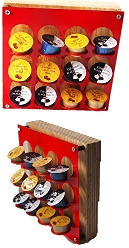 design kapselständer passend für Kaffee-Kapselhalter für Expressi und Tchibo rot