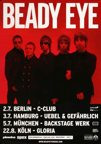 Beady Eye - Soul Love, Tour 2013 » Konzertplakat/Premium Poster | Live Konzert Veranstaltung | DIN A1 «