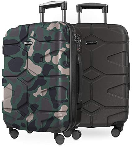 Hauptstadtkoffer X-Kölln - 2er Koffer-Set Handgepäck, TSA, (S & S), Camouflage & Graphit matt HK2020-8231M-CF-GR