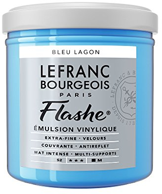Lefranc Bourgeois Flashe Acrylique Pot 125ml Bleu Lagon