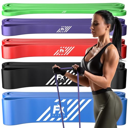 FX FFEXS Fitnessbänder - Resistance Bands Set Widerstandsbänder Kraftraining - Strength Training Equipment - Gummiband & Fitnessband für Pull Ups