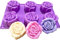 JasCherry Forma de Rosa Moldes de Silicone - Premium Antiadherente Moldes para Tartas, Repostería, Bizcocho, Gelatina, Jabón, Muffin, Pudín #2