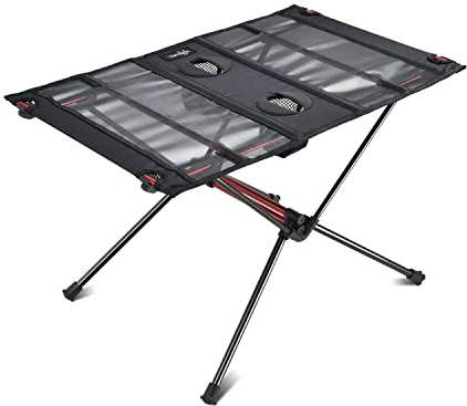 Tentock Ultraleichter Camping Tisch Klapptisch Aluminium Leicht Stabil Campingtisch Tragfähigkeit bis zu 30 kg Camping Zelten Wandern Reisen Picknick für Indoor (Klapptisch)