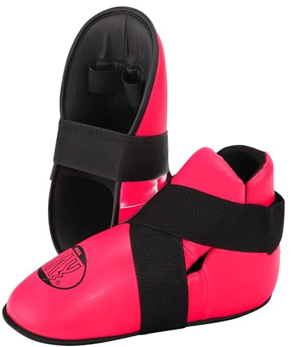 Bay SUPERKICK Fußschutz pink rosa Fußschützer Fußschoner Kickboxen Kick-Boxen Safety XS S M L XL XXL