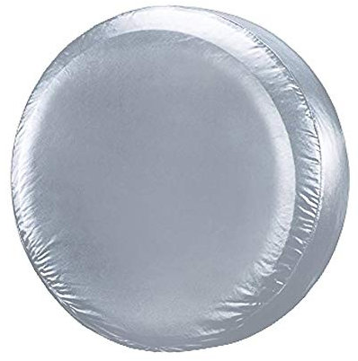 Etopar Argent 13 Pouces Housse de Pneu de Secours Couverture Roue pour Diamètre (55cm-58cm/22-23) Protection Antipoussière Imperméable Voiture