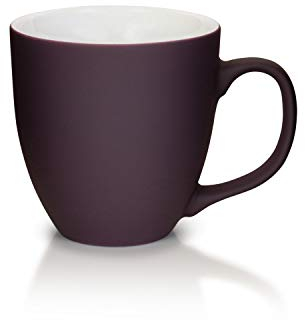Mahlwerck Jumbotasse, Große Porzellan-Kaffeetasse mit matter Oberfläche, in Soft-Violett, 400ml