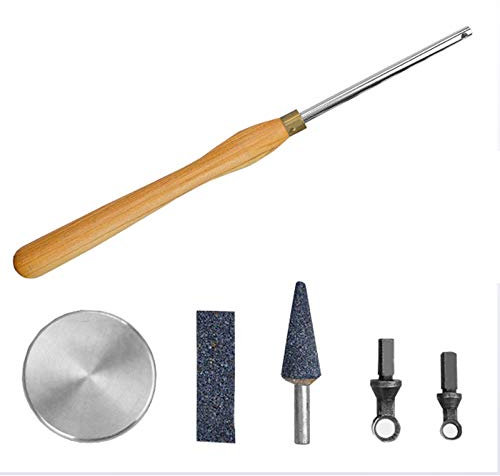 Strumento Di Svuotamento, Utensili Per Tornitura Del Legno, Utensile Manuale Per Tornio a Scalpello Rotante Con Temperino E Manico in Legno Massello