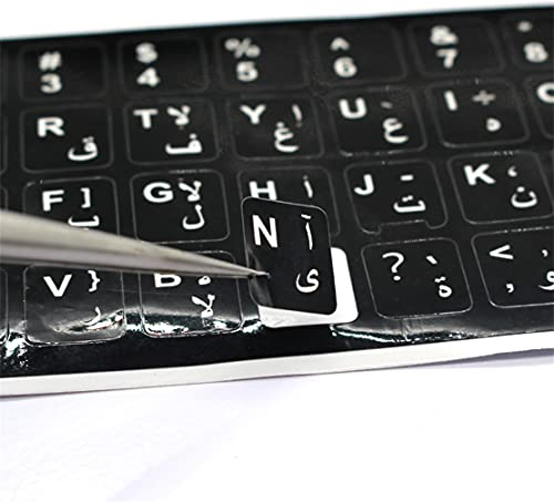 Englischer Ersatz, Nicht Transparente Schwarze Aufkleber Mit WeißEn Buchstaben - Geeignet FüR Alle Laptops Und Tastaturen (Englisch)