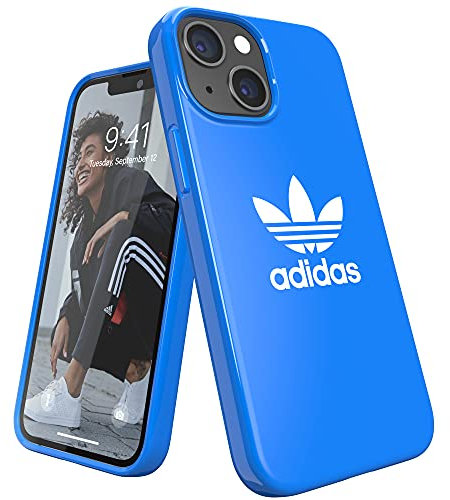 adidas Compatible with iPhone 13 Mini 5.4 Case, Originals Shaped Case, Protective Case, Bluebird