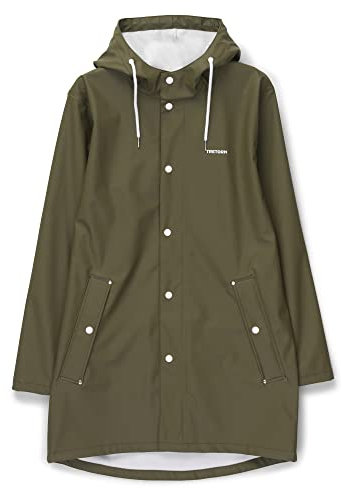Tretorn Wings Rain Jacket Oliv - Wasserdichter klassischer Regenmantel, Größe M - Farbe Field Green