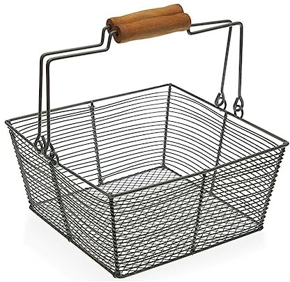 BigBuy Home FRUTERO Cesta Gris Productos para el hogar, Plástico, Multicolor