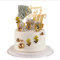 FZSECRIU 9 Stück Happy Birthday Tortendeko Gold - Cake Topper für Jungen und Mädchen - Geldgeschenke Geburtstag,cake decoration,cake topper geburtstag,kuchendeko geburtstag,torten deko
